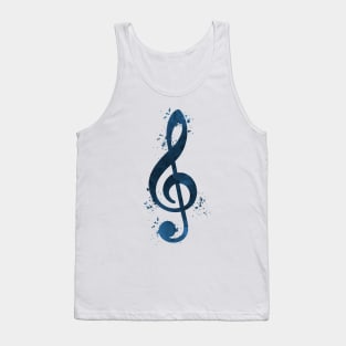 Treble clef Tank Top